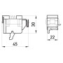 Додатковий контакт 3A AC 220V [i0030002] e.industrial.ukm.100.F E.NEXT