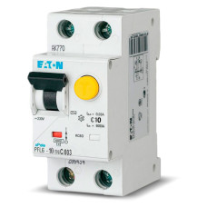 Дифференциальный выключатель 1P+N 10A 30mA "C" тип AC [286465] PFL6 Eaton