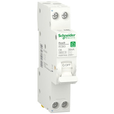 Дифференциальный выключатель 1P+N 6A 30мA 6кA "C" тип АС [R9D87606] RESI9 Schneider Electric