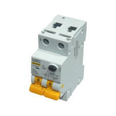 Дифференциальный выключатель 2P 6A 30mA 6kA "C" тип A [RCBO60-2-006-C-030-A] SB-R9NE UEC