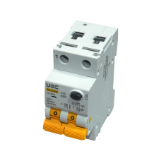 Дифференциальный выключатель 2P 40A 30mA 6kA "C" тип A [RCBO60-2-040-C-030-A] SB-R9NE UEC
