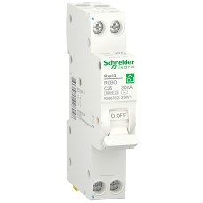 Дифференциальный выключатель 1P+N 25A 30мA 6кA "C" тип АС [R9D87625] RESI9 Schneider Electric