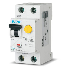 Дифференциальный выключатель 1P+N 20A 30mA "C" тип AC [286468] PFL6 Eaton