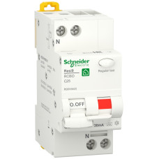 Дифференциальный выключатель 1P+N 25A 30мA 6кA "C" тип А [R9D55625] RESI9 Schneider Electric