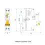 Диференційний вимикач 2P 6А 30мА 6кА "C" тип АС [RCBO-R10N-2-006-C-030-AC] SB-R10N UEC
