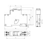 Диференційний вимикач 1P+N 25А 30мА "C" тип AC [2176136] KZS-1M UNI ETI