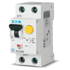 Дифференциальный выключатель 1P+N 25A 30mA "C" тип AC [286469] PFL6 Eaton
