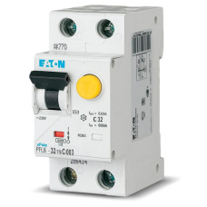 Дифференциальный выключатель 1P+N 32A 30mA "C" тип AC [286470] PFL6 Eaton