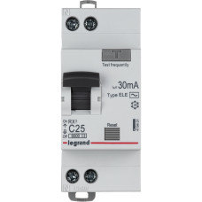 Дифференциальный выключатель 1P+N 25A 30мА "C" тип AC [419401] RX3 Legrand