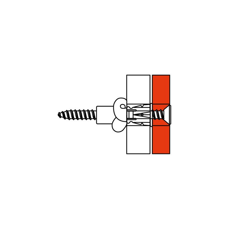 Дюбель 6х35 ПП с саморезом ⌀3,5х50мм цинк [CM06541] M5 Combitech ДКС