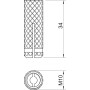 М10 12х34мм дюбель закладной распорный латунь [3483096] OBO bettermann