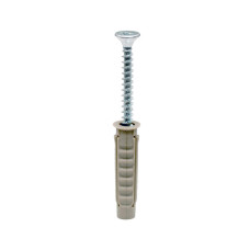 Дюбель 6х30 ПП с саморезом ⌀4,5х40мм цинк [CM06522] M5 Combitech ДКС