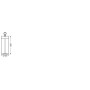 Светильник 1,2W 5V 100lm 2700K IP20 DIM 130x320mm [4099854440304] Osram Decor Filament Floor