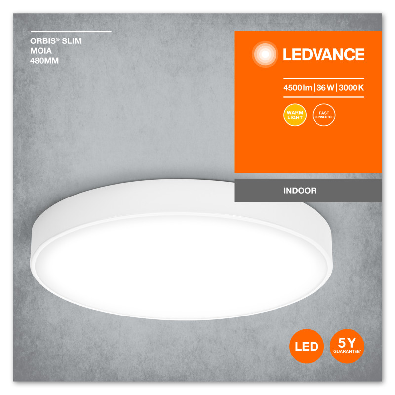 LED Світильник накладний 36W 220V 2700-4500lm 3000K 50х480mm [4099854092466] LEDVANCE CEILING MOIA