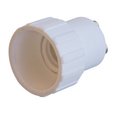 Переходник GU10-E14 пластик белый [s9100043] E.NEXT e.lamp adapter.GU10/Е14.white