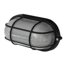 Светильник 100W 230V E27 IP54 овальный 283х130х162mm черный [l002030] E.NEXT e.light.1403.1.100.27.black