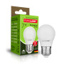 Лампа светодиодная 7W 220V 630lm 3000K E27 45x81mm шар [4262380665026] EUROLAMP LED-G45-07273(P)
