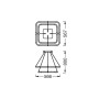 LED Світильник підвісний 23W 230V 3200lm 3000K 567x566x800mm DIM [4099854461705] Osram DECOR TETRAGON 2XPEND