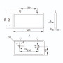 LED Светильник аварийный 3W 230V 40lm 1,5часа NiCd 363x23x152mm IP20 [LSSA0-1005-003-K03] УЕК ССА 1005