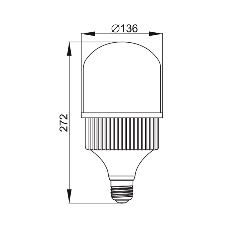 Лампа светодиодная 78W 220V 7200lm 6400K E27/E40 136х272mm сверхмощная [LLA-HP-078-230-64-E27-40] ALFA HP УЕК