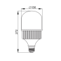 Лампа светодиодная 78W 220V 7200lm 6400K E27/E40 136х272mm сверхмощная [LLA-HP-078-230-64-E27-40] ALFA HP УЕК