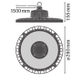 LED Светильник для высоких пролетов 87W 220V 13000lm 4000K ⌀280x155mm IP65 [4058075692787] Ledvance Highbay P