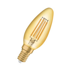 Лампа светодиодная 4W 220V 410lm 2400K E14 филаментная 35x100mm [4099854091476] OSRAM Vintage 1906 Classic B 35 Gold