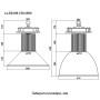 LED Світильник для високих прольотів 150W 220V 15000lm 6500K ⌀210x350mm IP42 [l0830006] E.NEXT e.LED.HB.150.6500