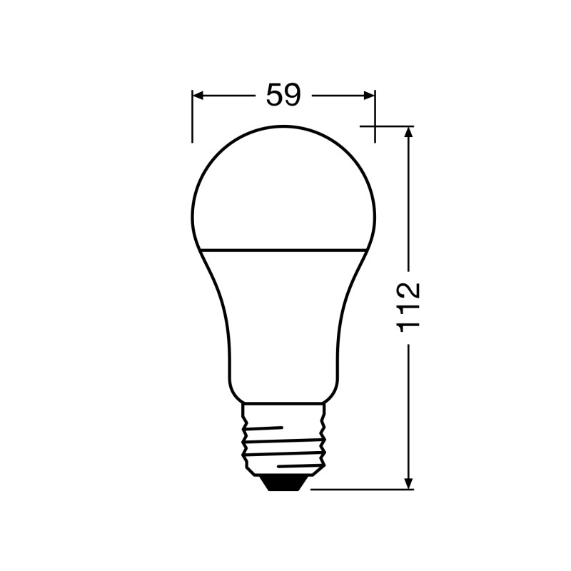 Лампа LED 10W 230V 1055lm 4000K E27 59x112mm груша [4058075304215] Star CL A75 Osram