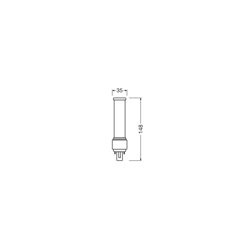 Лампа LED 7W 148mm 220V 770lm 4000К G24D-2 148х35mm пряма [4058075558502] OSRAM DULUX LED D EM&AC MAINS