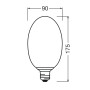 Лампа LED 3,5W 230V 300lm 2700K E27 90x175mm [4099854608629] Flat Décor Long Brown Osram