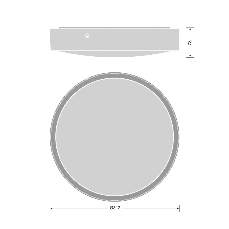 LED Светильник накладной 10-17W 220V 1400-2270lm 3000-4000K IP65 312x73mm с датчиком света и движения [4099854286209] Ledvance BLKH RD SEN 300 P CPS BK