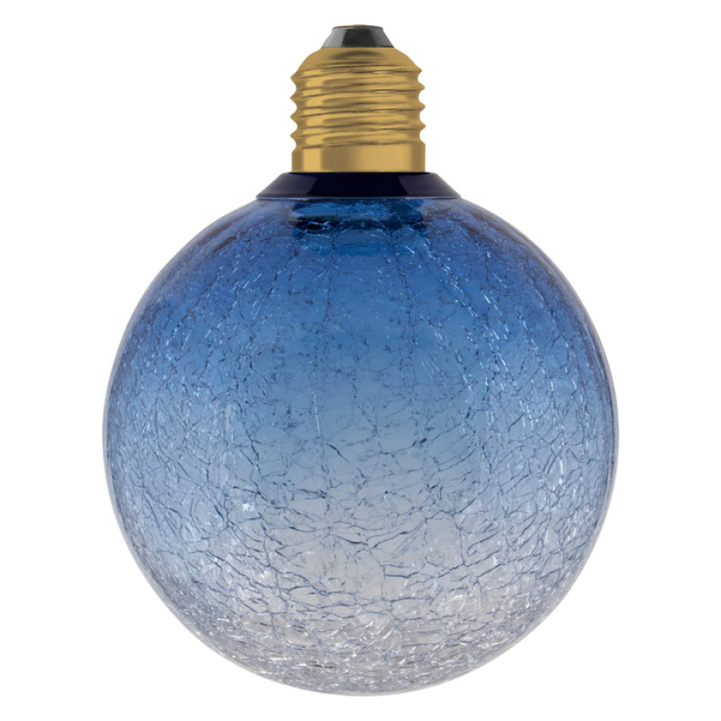 Лампа LED 3,5W 230V 300lm 2700K E27 125x160mm [4099854608421] Flat Décor Round Blue Osram