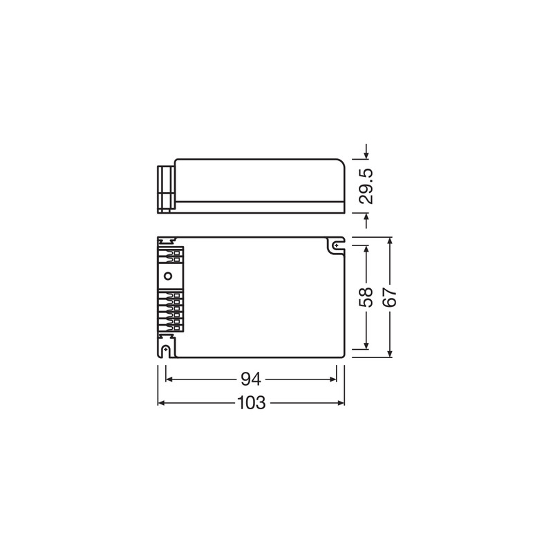 LED драйвер 75W 220-240V выходная 27-42V 1650mA IP20 [4052899999565] Osram OT FIT CS