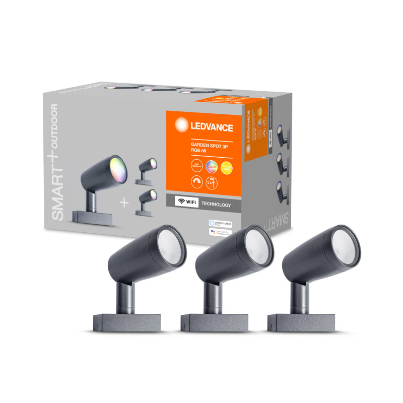SMART светильник уличный 14.5W 220V 650lm 3000K RGBW WIFI 145x295x90mm [4058075478497] Ledvance Garden Spot
