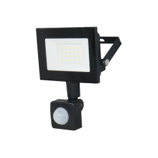 Прожектор LED 30W 230V 2400lm 6500K 122x140x40mm с датчиком движения черный [SLC-30-IP54-MS-B] Delta SLC-MS UEC