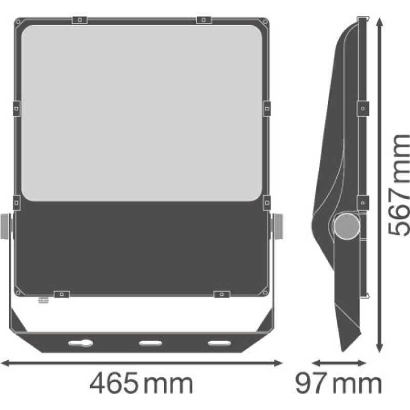 Прожектор LED 290W 220V 39100lm 4000K IP66 567x465x97mm [4058075353800] Ledvance FL PFM SYM