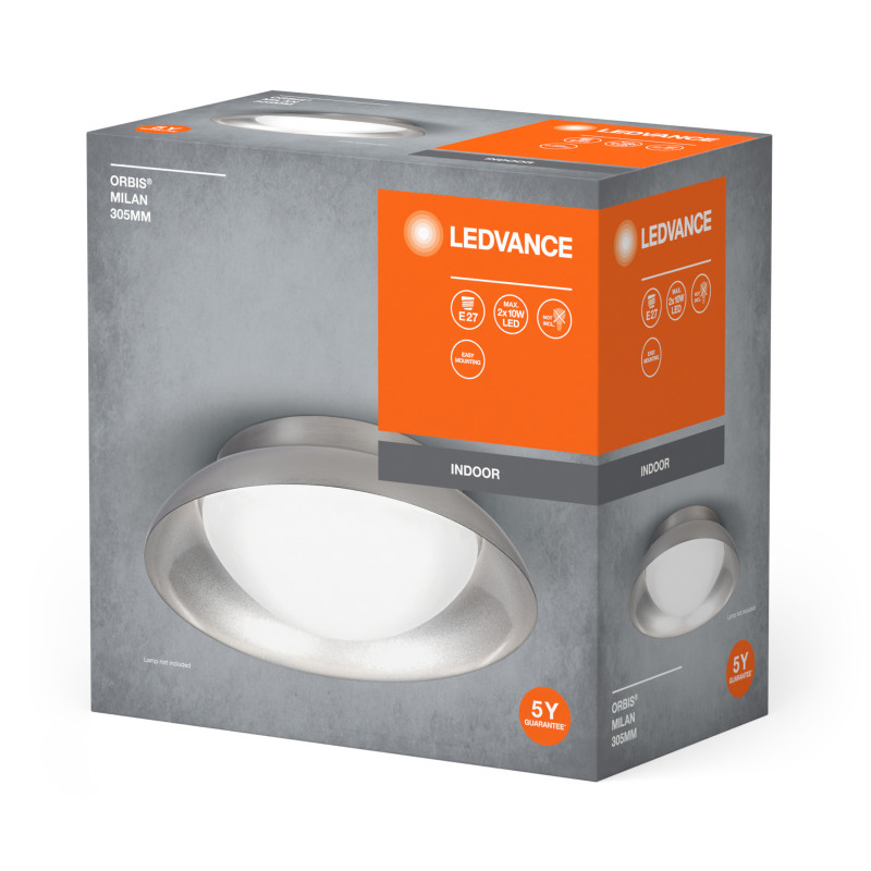 LED Светильник накладной 2хE27 220V 100х305mm [4058075829145] LEDVANCE ORBIS MILAN