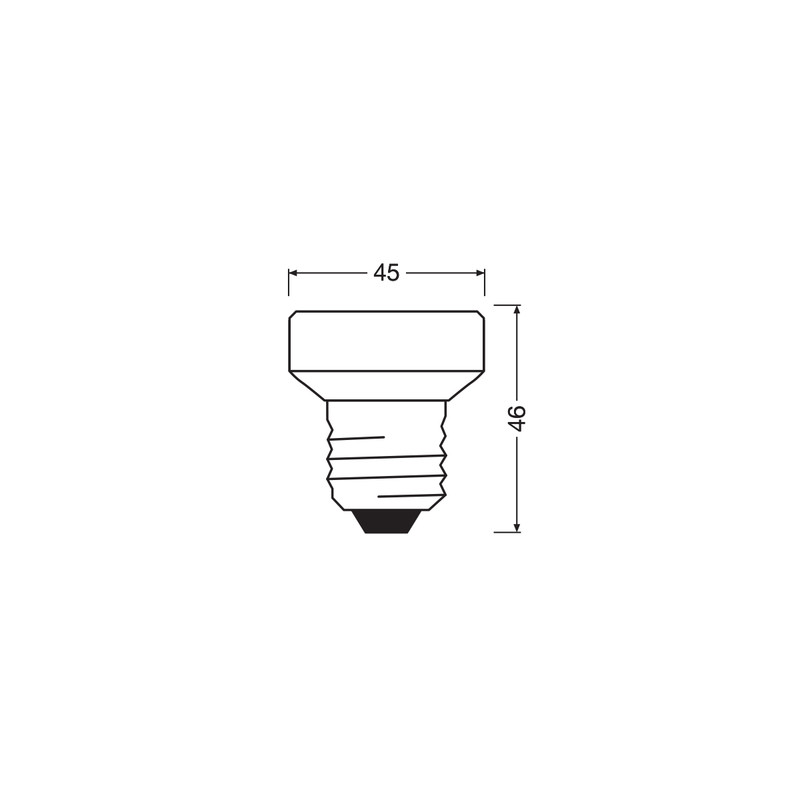 Лампа світлодіодна 4.5W 220V 320lm 2700K E27 DIM 43x46mm плоска [4099854356926] OSRAM LED FLAT 29
