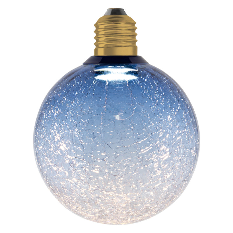 Лампа LED 3,5W 230V 300lm 2700K E27 125x160mm [4099854608421] Flat Décor Round Blue Osram