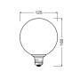 Лампа LED 3,5W 230V 300lm 2700K E27 125x160mm [4099854608421] Flat Décor Round Blue Osram