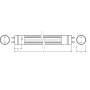 Лампа трубка LED 8W 600mm 220V 900lm 6500K G13 одностороннее подключение [4058075817838] OSRAM SubstiTUBE T8