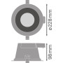 Вбудований LED світильник 20W 220V 1810lm 5700K ⌀228mm IP54 білий [4058075104105] Ledvance DL Comfort DN205