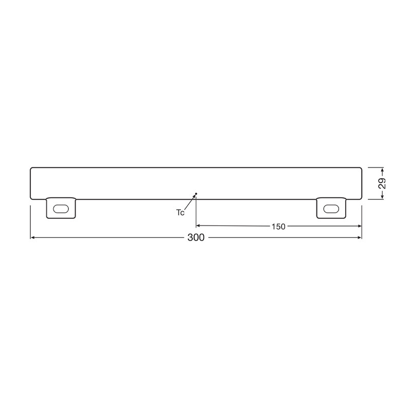 Лампа светодиодная 3W 220V 275lm 2700K S14s DIM 29x300mm прямая [4099854232831] OSRAM LEDinestra