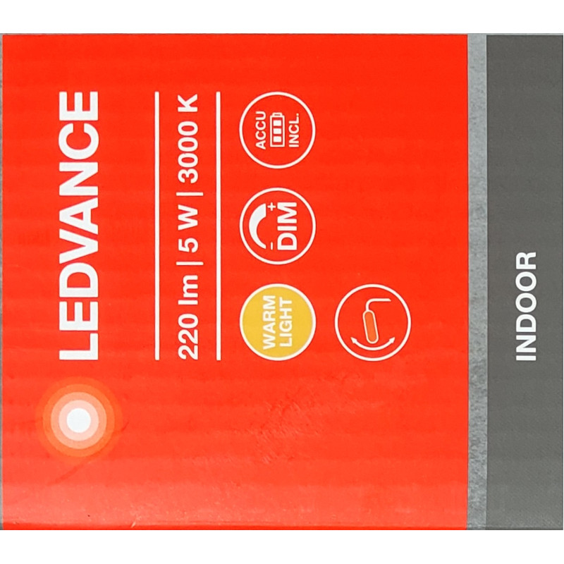 Настольная лампа 5W 5V 220lm 3000K DIM [4058075321267] Ledvance PANAN DISC SINGL