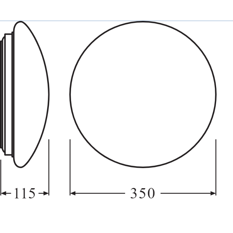 LED Светильник накладной 18w 220v 1440lm 3000K ⌀350x115mm IP44 [4058075617940] Ledvance SF CIRC 350