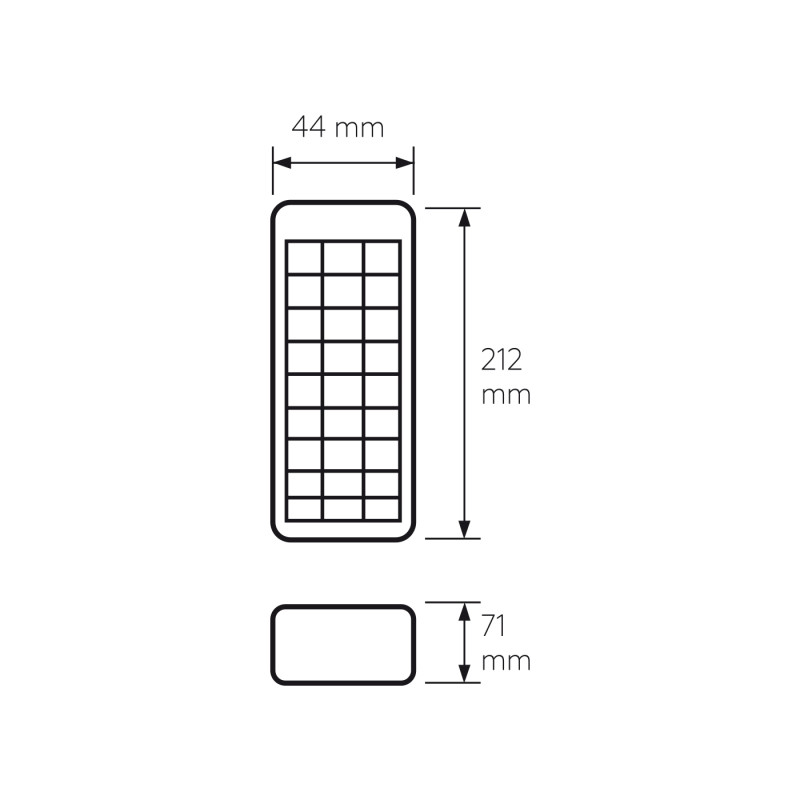 Светильник 6W 220V 480lm 6500K 212х71х44mm [4260642639921] EUROLAMP EM-30SMD/6W