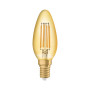 Лампа светодиодная 4W 220V 410lm 2400K E14 филаментная 35x100mm [4099854091476] OSRAM Vintage 1906 Classic B 35 Gold