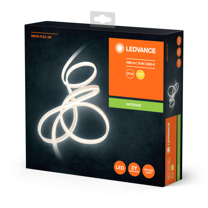 Светодиодная лента 19W 220V 1000lm 3000K IP44 3000х6.7х13.5mm [4058075504707] LEDVANCE Neon Flex