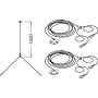 Підвіс для світлодіодної панелі з тросом 1,5м [4058075402928] Ledvance PANEL Suspension Kit